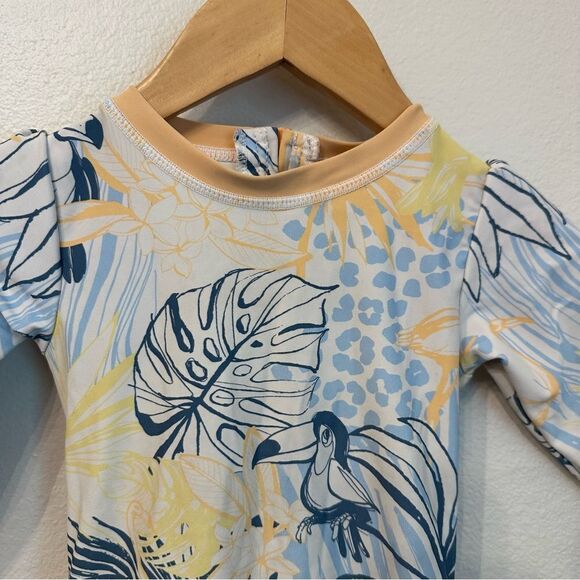 Ruffle Butts One Piece Rash Guard swimsuit - Picture 9 of 9